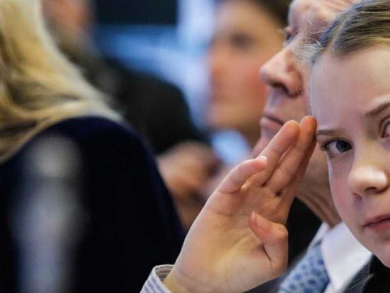 Greta Thunberg (foto LaPresse)