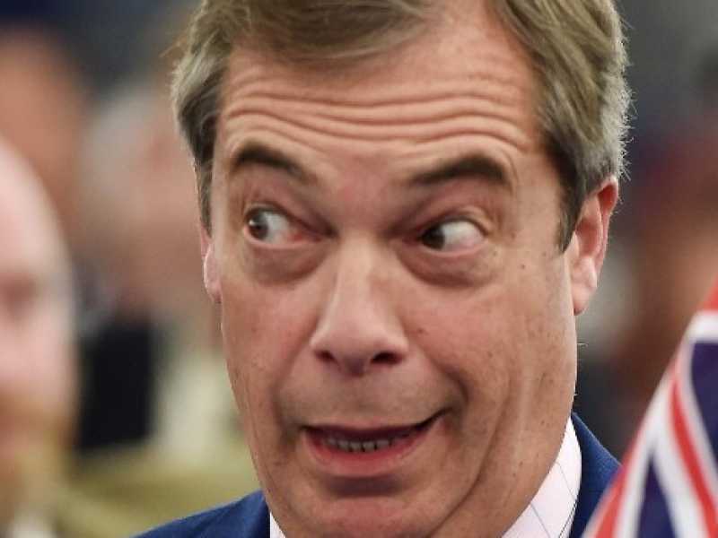 Il leader del Brexit Party ed europarlamentare, Nigel Farage (Foto LaPresse)