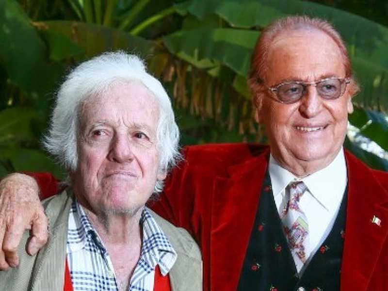 Mario Marenco con Renzo Arbore (foto LaPresse)