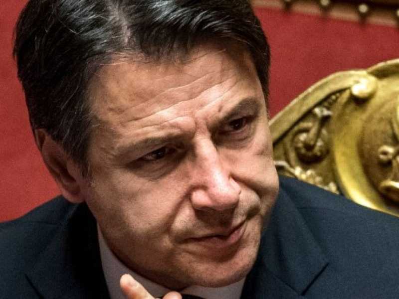 Il premier Giuseppe Conte in audizione alla Camera sul memorandum con la Cina (Foto LaPresse)