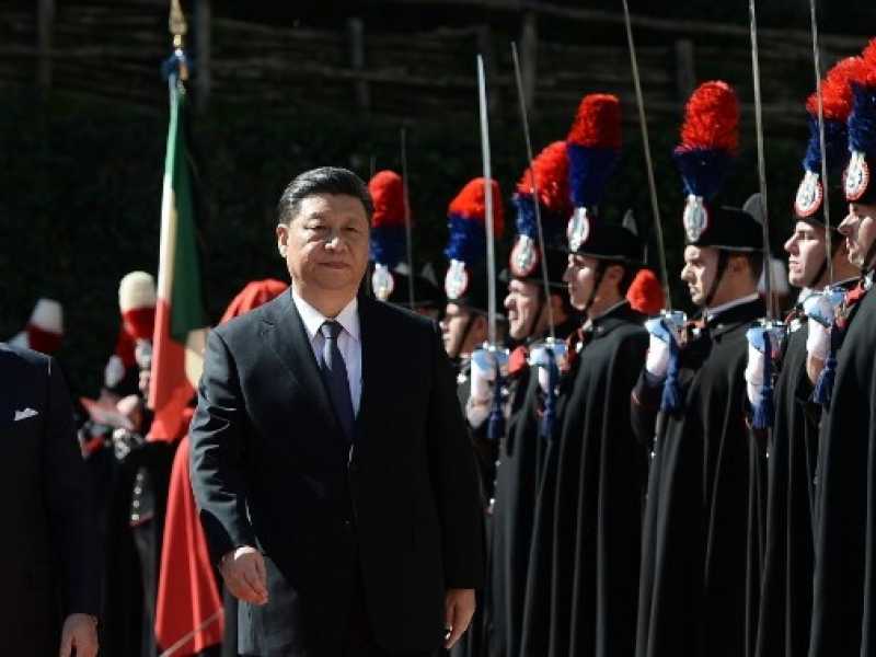 Xi Jinping e Giuseppe Conte (foto LaPresse)