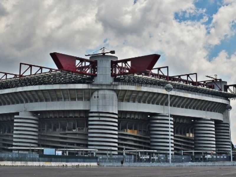 Lo Stadio Giuseppe Meazza a San Siro (foto LaPresse)