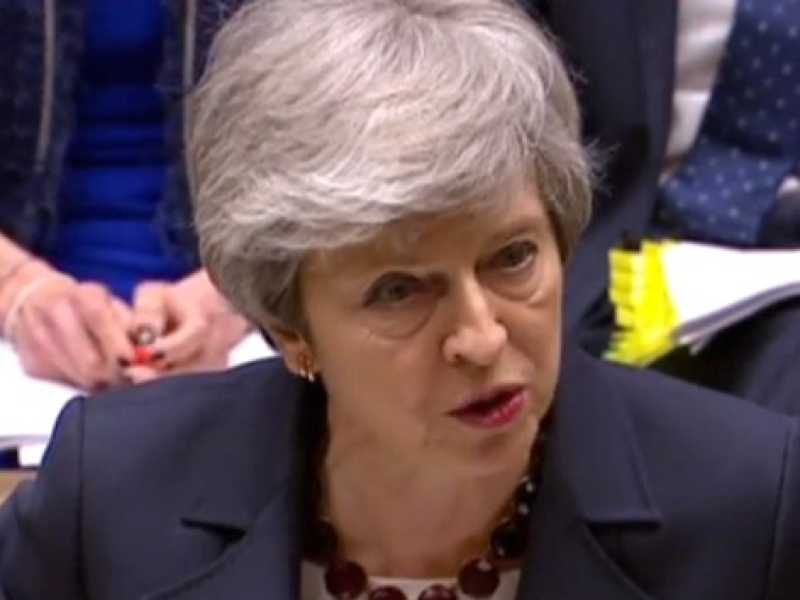 La premier britannica Theresa May (Foto LaPresse)