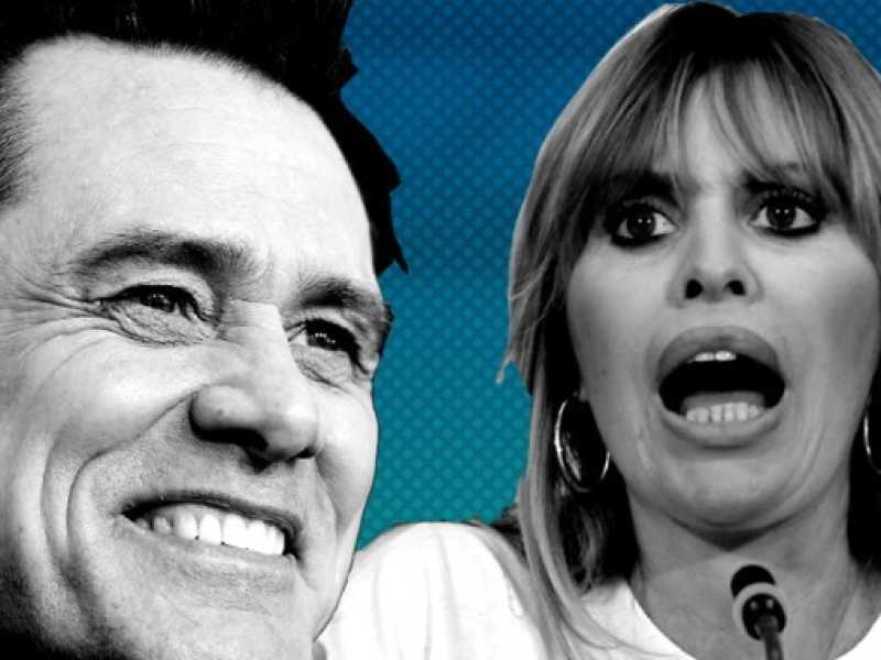 JIm Carrey e Alessandra Mussolini 