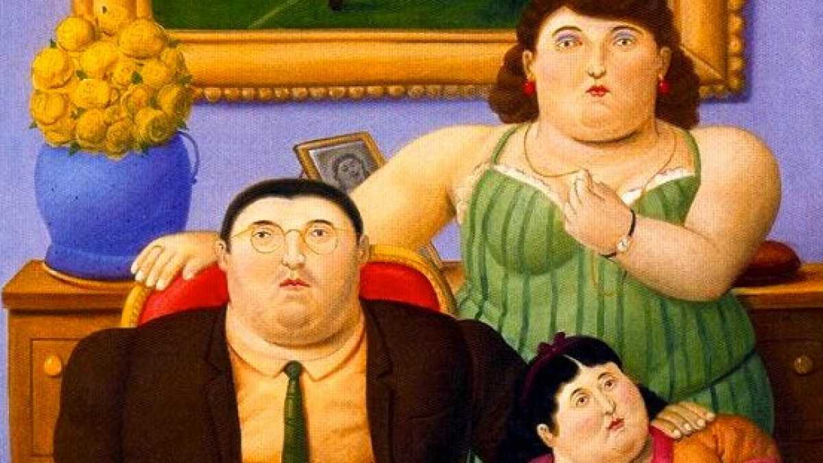 "Famiglia colombiana" di Botero