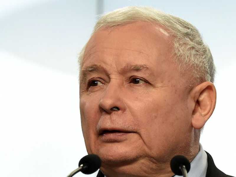 Il leader del PiS polacco, Jaroslaw Kaczynski (Foto LaPresse)