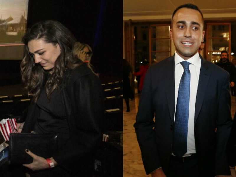 A sinistra Matteo Salvini e Francesca Verdini, a destra Luigi Di Maio e Virginia Saba 