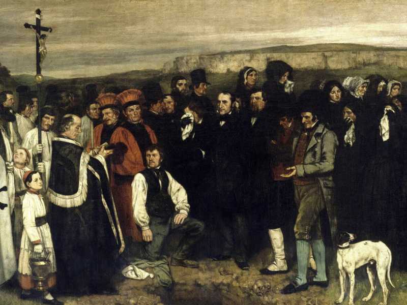 Gustave Courbet, Funerale a Ornans