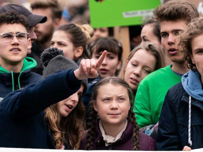 Greta Thunberg (foto LaPresse)