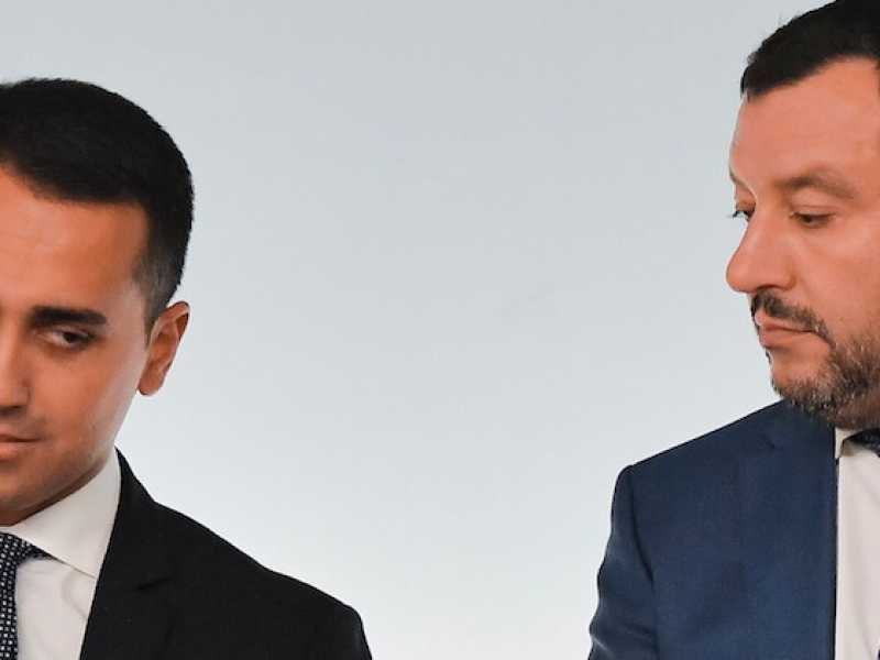Di Maio e Salvini (foto LaPresse)