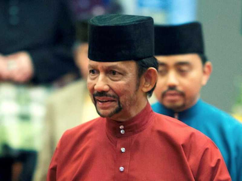 Il sultano del Brunei Hassanal Bolkiah (Foto LaPresse)