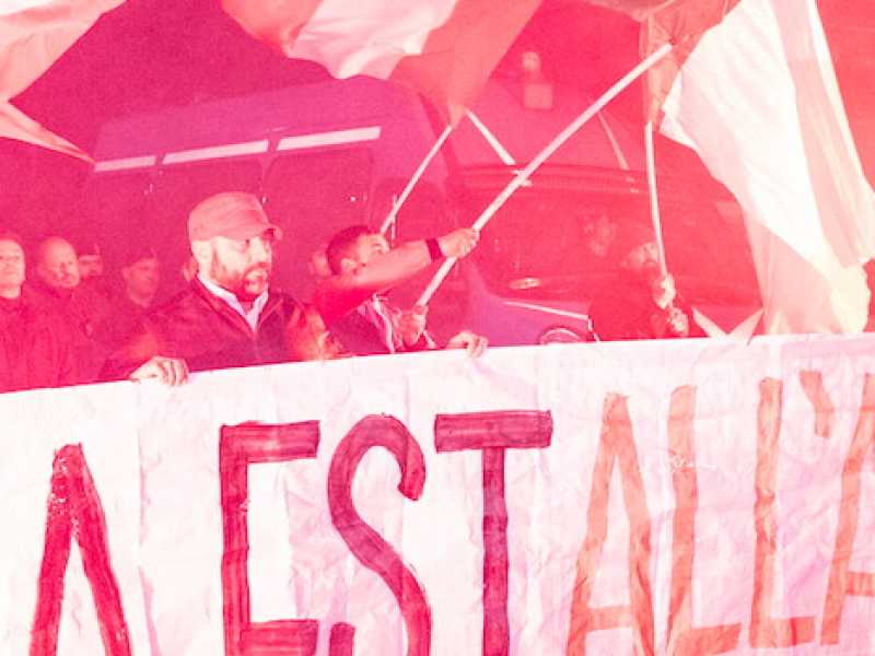Le proteste contro i rom a Torre Maura (Foto LaPresse)