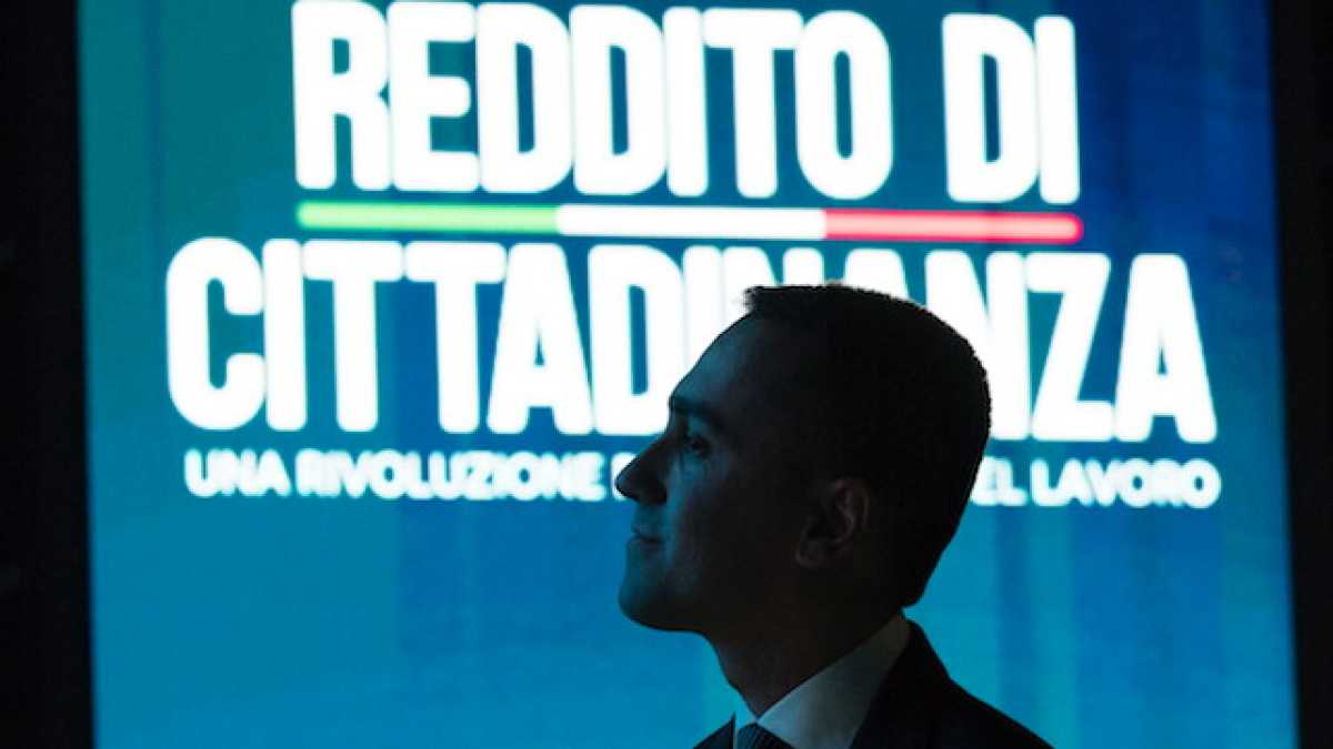 Presentazione del sito web e della prima card per il Reddito di Cittadinanza (foto LaPresse)