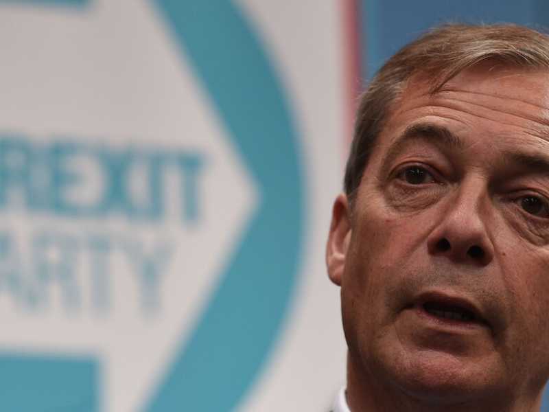 Brexit Party, Farage prepara campagna Europee (foto LaPresse)