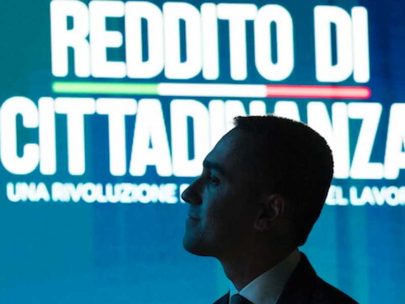 Presentazione del sito web e della prima card per il Reddito di Cittadinanza (foto LaPresse)