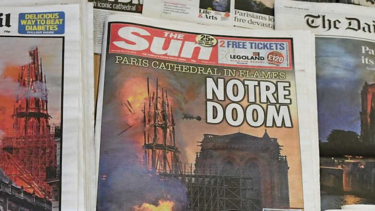 Immagine di Quante bugie sull’Europa, pure mentre brucia Notre-Dame
