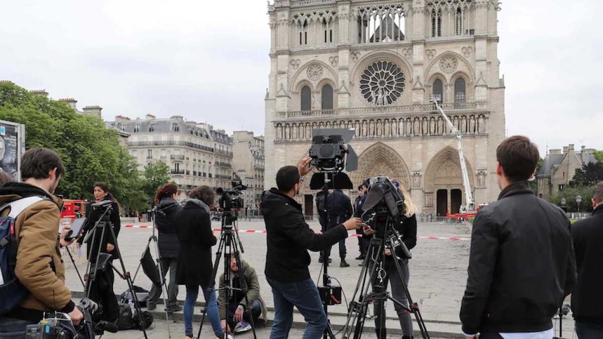 Immagine di L'eroismo civile di Fox News durante l'incendio a Notre-Dame