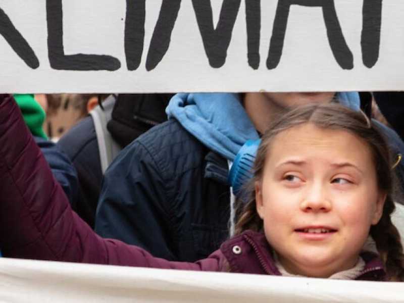 Greta Thunberg (foto LaPresse)