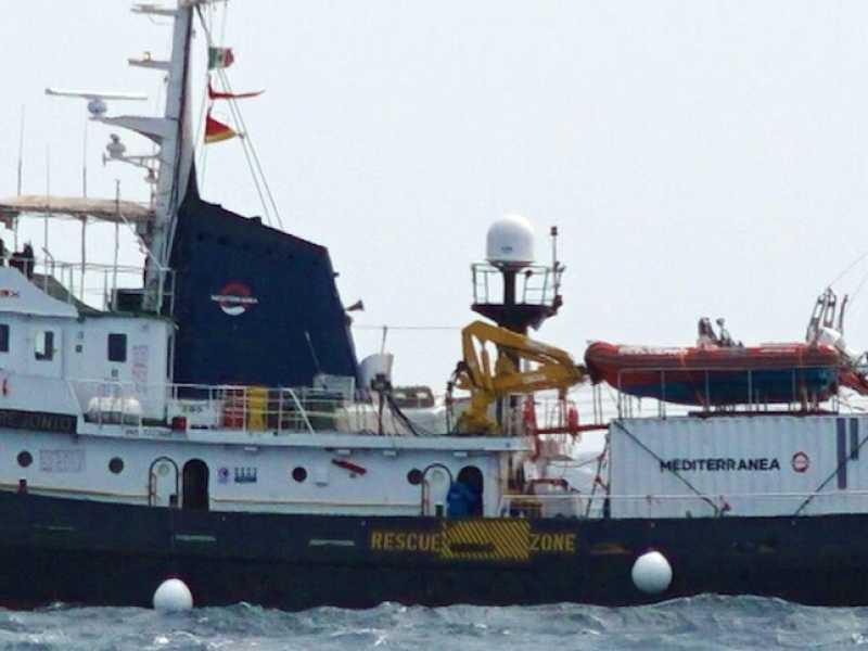 La Nave Mare Jonio (foto LaPresse)