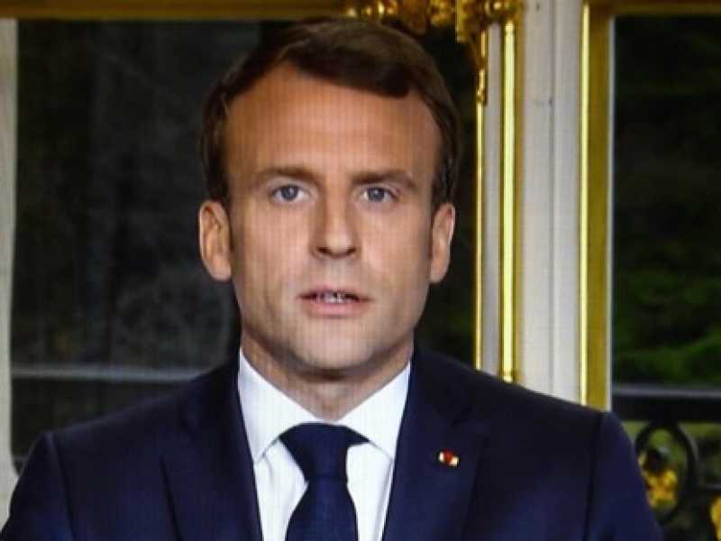 Il discorso di Emmanuel Macron dopo l'incendio di Notre Dame (LaPresse)