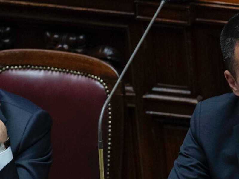 Giovanni Tria e Luigi Di Maio (foto LaPresse)