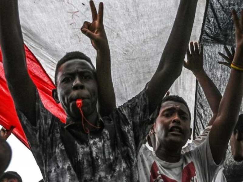 Manifestazioni in Sudan (foto LaPresse)