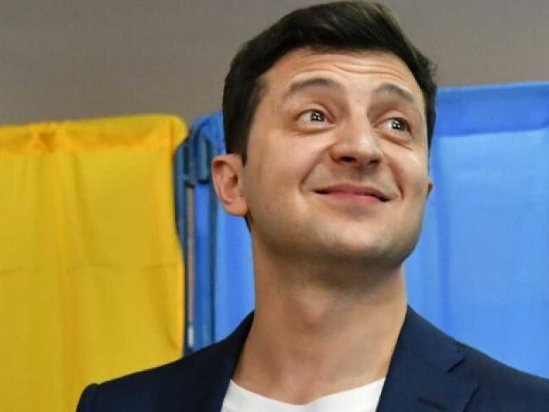 L'attore comico Volodymyr Zelenski &egrave; il nuovo presidente dell'Ucraina (foto LaPresse)