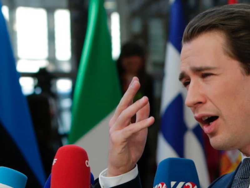 Il cancelliere austriaco Sebastian Kurz (Foto LaPresse)