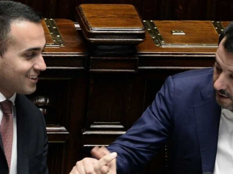 Luigi Di Maio e Matteo Salvini (foto LaPresse)