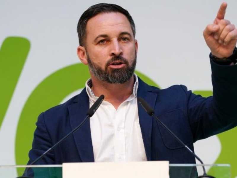 Il leader di Vox, Santiago Abascal (foto LaPresse)