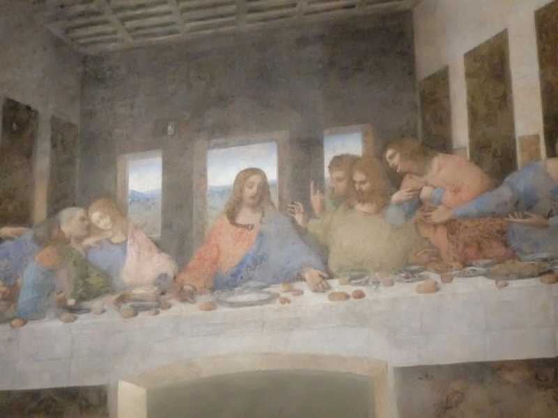 Il Cenacolo Vinciano (foto LaPresse)