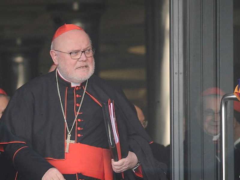 Il cardinale Reinhard Marx, arcivescovo di Monaco e Frisinga nonch&eacute; presidente della Conferenza episcopale tedesca (foto Imagoeconomica)