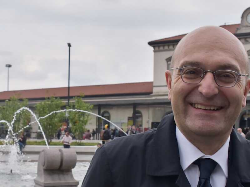 Antonio Misiani a Bergamo (LaPresse)