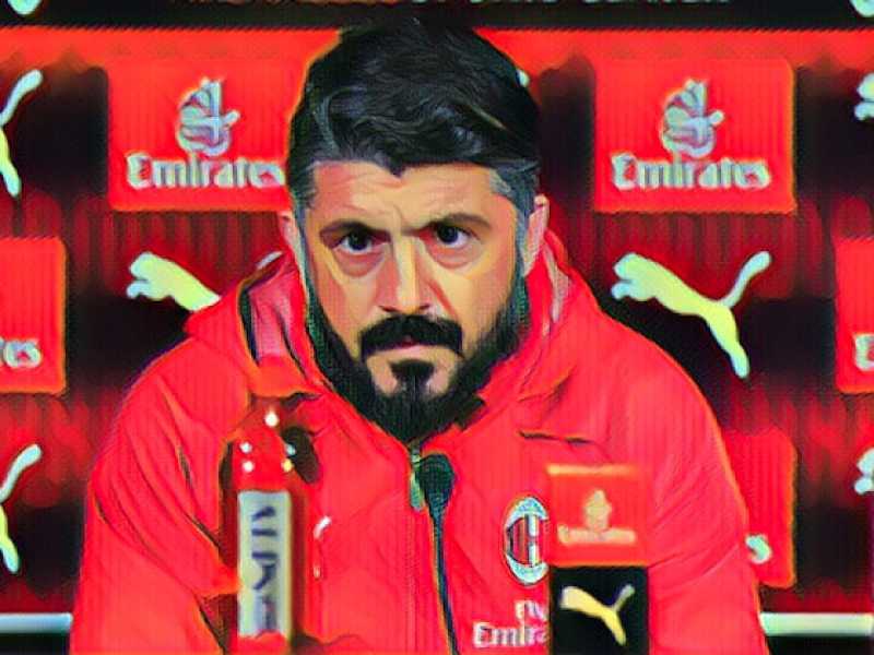 Rino Gattuso (elaborazione grafica Il Foglio)