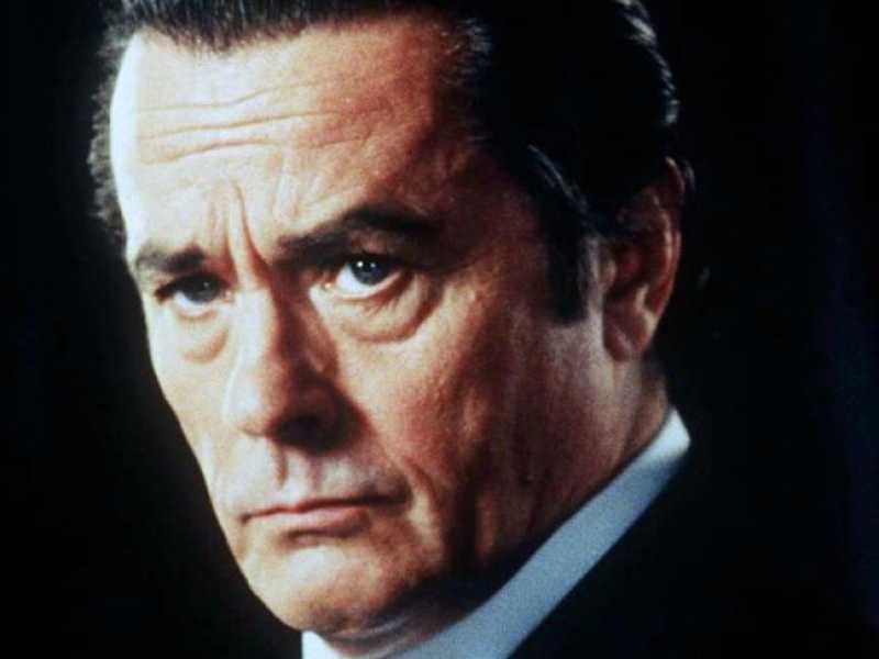 Una foto d'archivio di Alain Delon (foto LaPresse) 