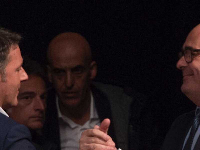 Matteo Renzi e Nicola Zingaretti (Foto LaPresse)