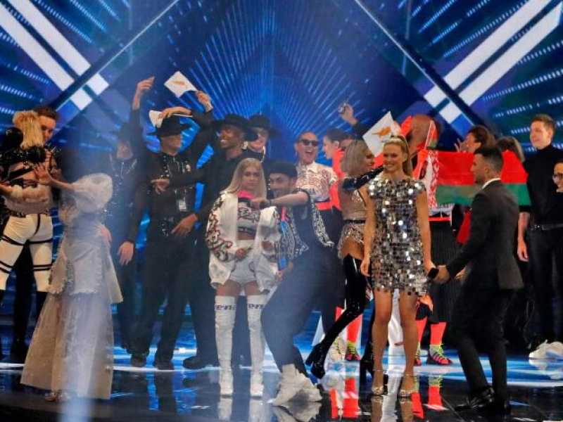 Un momento della prima serata dell'Eurovision (foto LaPresse)