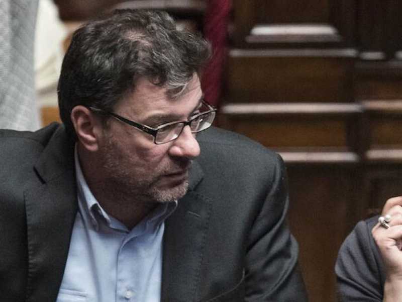 Giancarlo Giorgetti e Barbara Saltamartini a Montecitorio (foto LaPresse)