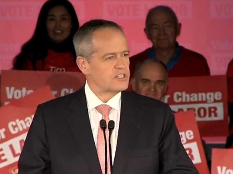 Il discorso del candidato del Labor a Sydney (Immagine presa da Facebook)