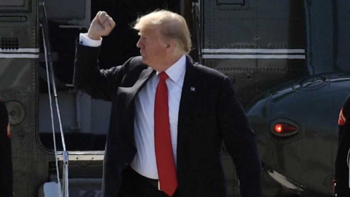 Immagine di Trump, quel vecchio bambinone scemo