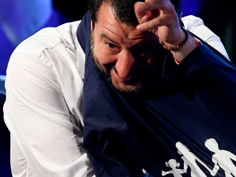 Matteo Salvini al Congresso Mondialle delle Famiglie a Verona (LaPresse)
