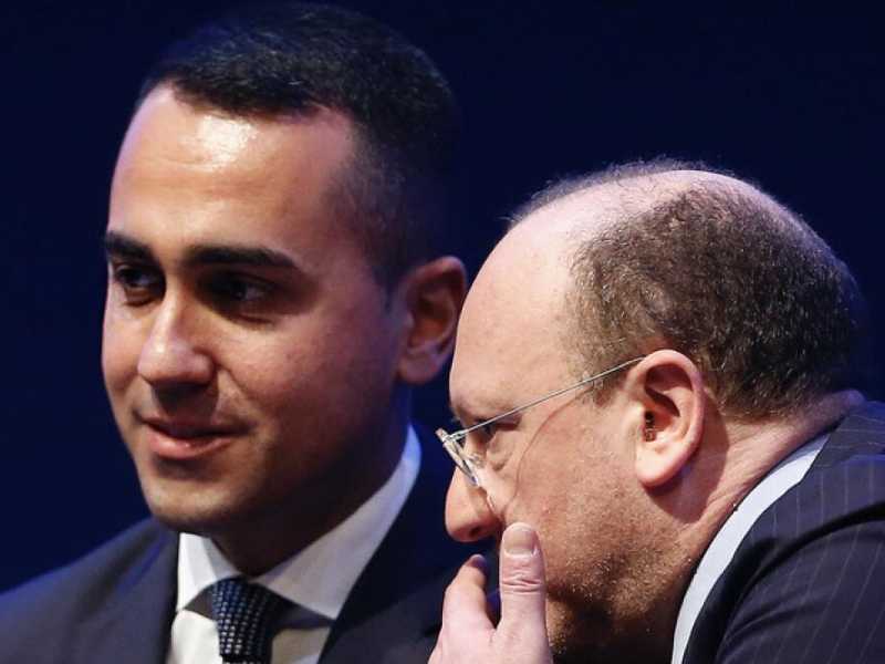 Luigi Di Maio e Vincenzo Boccia (foto LaPresse)