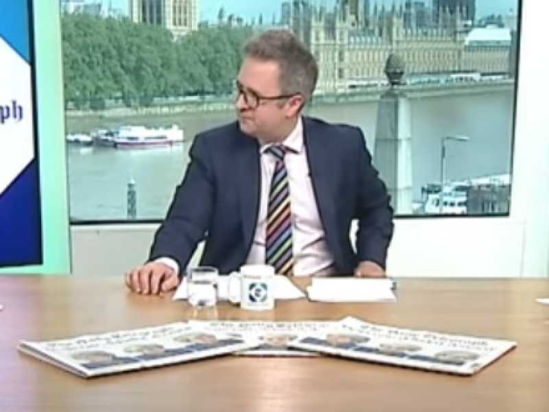 Nigel Farage e Vince Cable al dibattito organizzato dal Daily Telegraph (Immagine presa dal video)