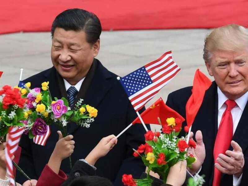 Xi Jinping e Donald Trump (foto LaPresse)