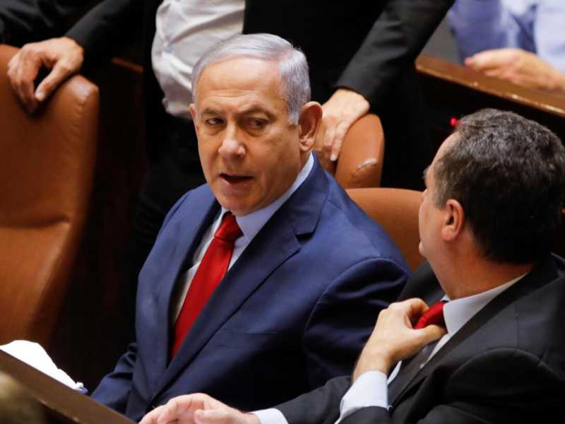 Netanyahu alla Knesset (foto LaPresse)