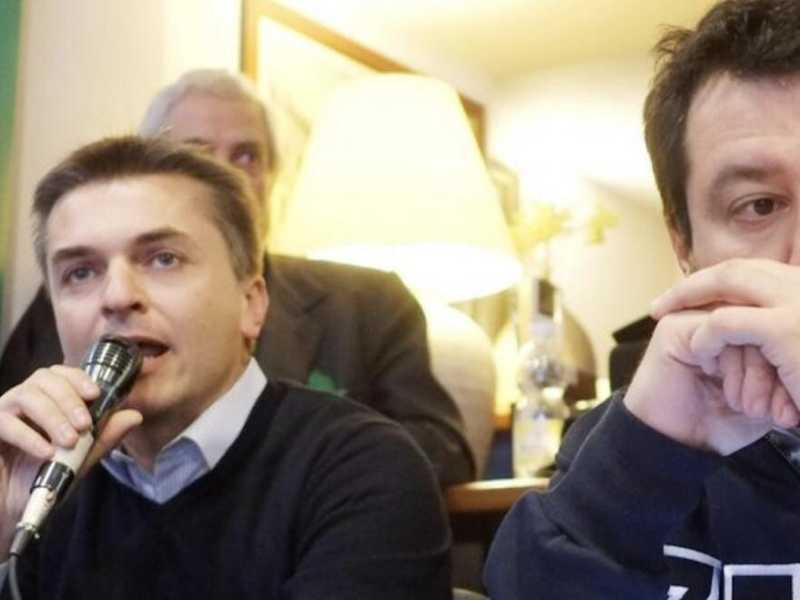 Edoardo Rixi e Matteo Salvini (foto LaPresse)