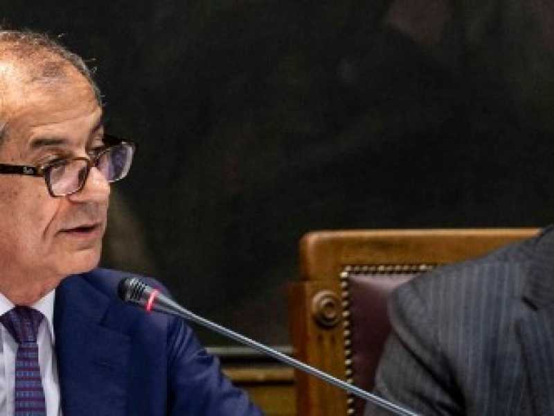 Giovanni Tria (a sinistra) e Claudio Borghi (foto Imagoeconomica)