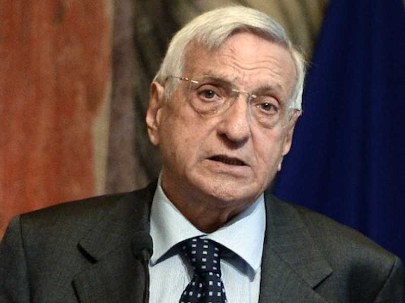 L'ex ministro del Partito repubblicano, Giorgio La Malfa (Foto LaPresse)