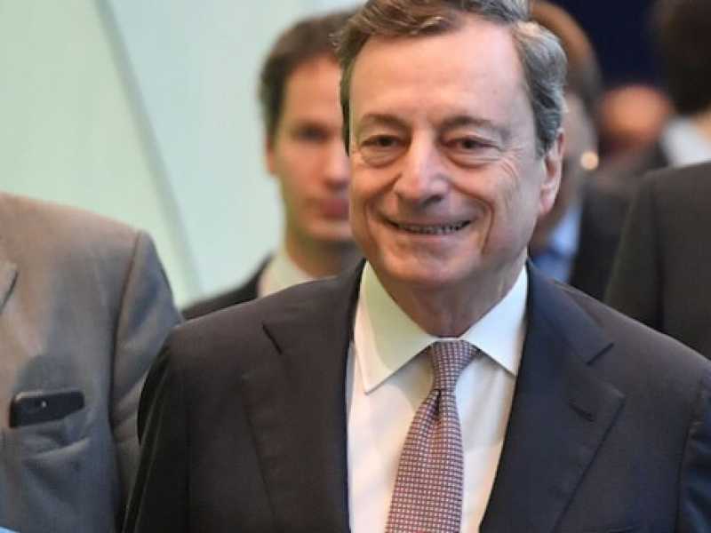 Il governatore della Bce, Mario Draghi (Foto LaPresse)