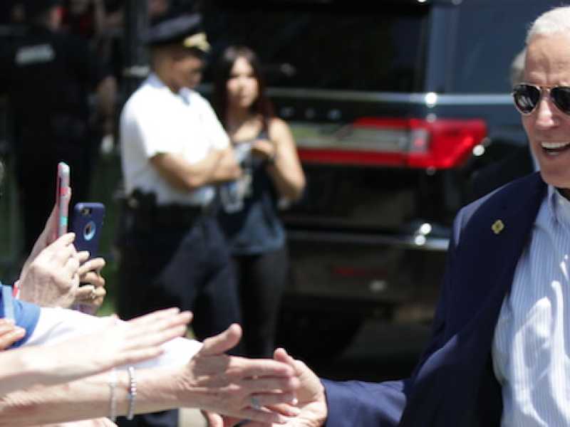 Il candidato alle primarie dei democratici, Joe Biden (Foto LaPresse)